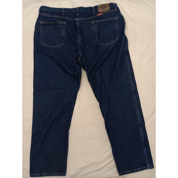 Wrangler Premium Quality Men's Regular Fit Dark Wash Denim‎ Jeans 42x30 - Picture 4 of 11